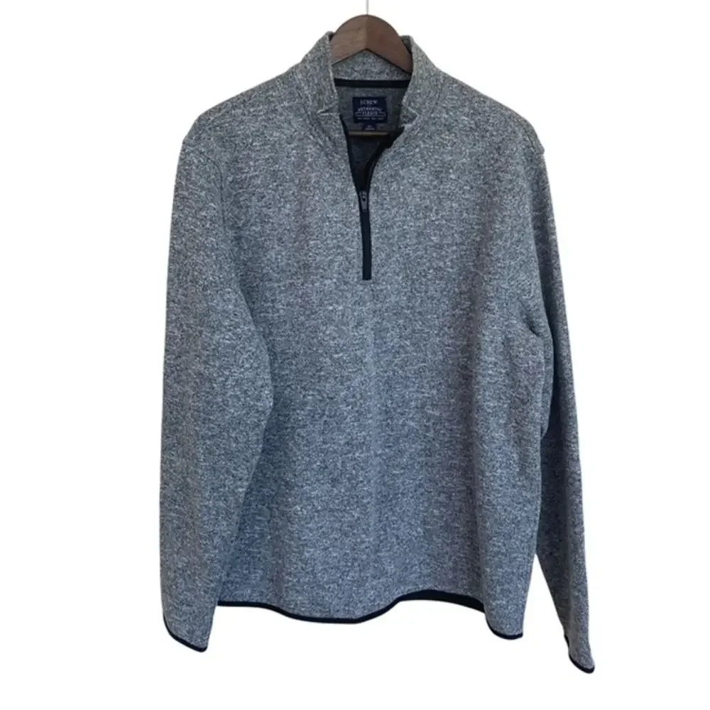 J. Crew Gray 1/4 Zip Authentic Fleece - XL - Great Condition